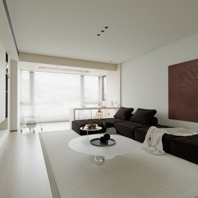 现代极简客厅