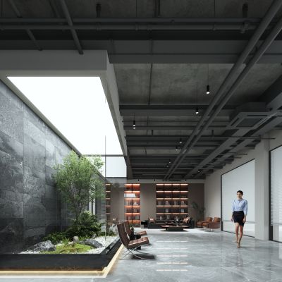 现代风格办公室_装饰柜_摆件_装饰品_沙发组合22222