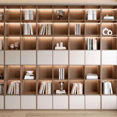现代书柜 装饰柜 现代书柜 书籍组合 书架 摆件 装饰摆件 开放实木书柜