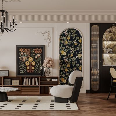 现代中古风客餐厅