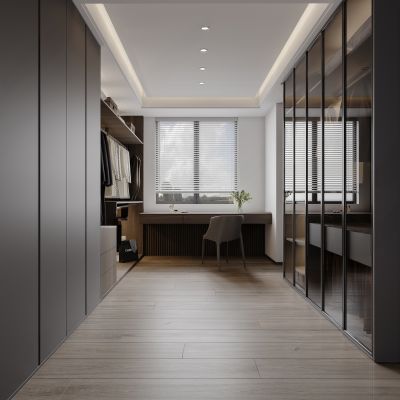 现代衣帽间