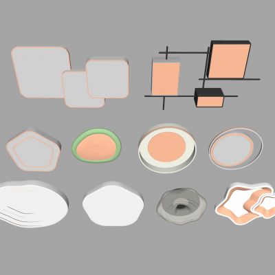 现代吸顶灯 方形吸顶灯 圆形 几何 超薄  卧室 客厅 儿童房 简约