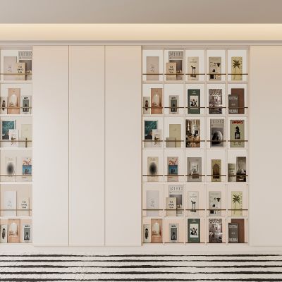 现代书柜 书籍 展示柜 开放式书柜