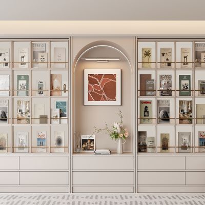 现代书柜，展示架