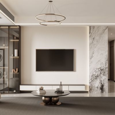 现代客餐厅3D模型