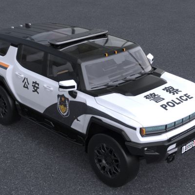 2024款悍马EV警用车NON-ELS版汽车3D模型