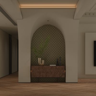 现代法式混搭风客餐厅