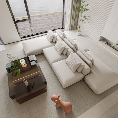 现代客餐厅模型