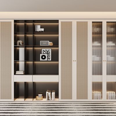 新中式开放式书柜 摆件 书籍