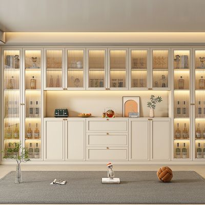 现代奶油风酒柜 餐边柜