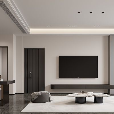 现代客餐厅，客厅