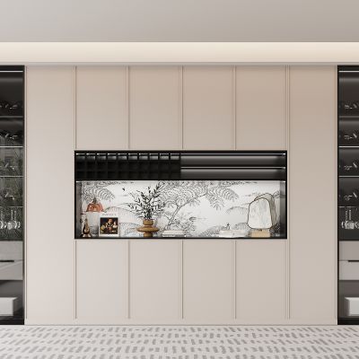 现代餐边柜 酒柜 饰品摆件