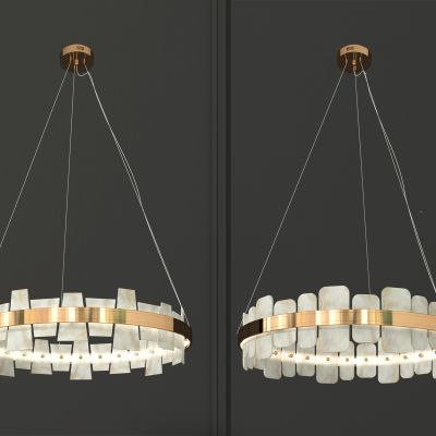 现代云石鱼线吊灯