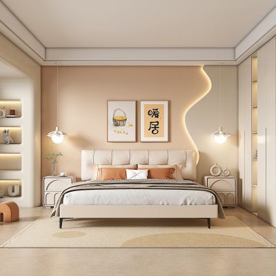 现代奶油风卧室