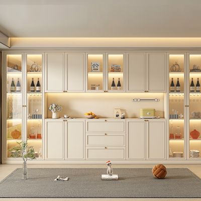 现代奶油风酒柜 餐边柜