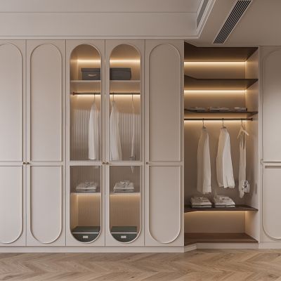 法式奶油风衣柜