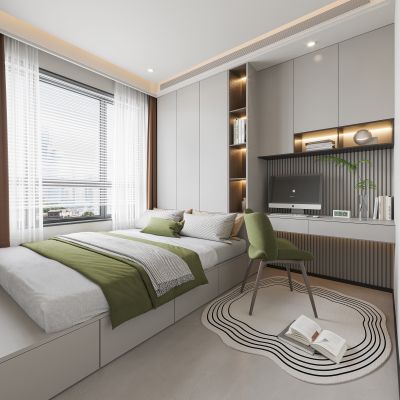 现代榻榻米卧室