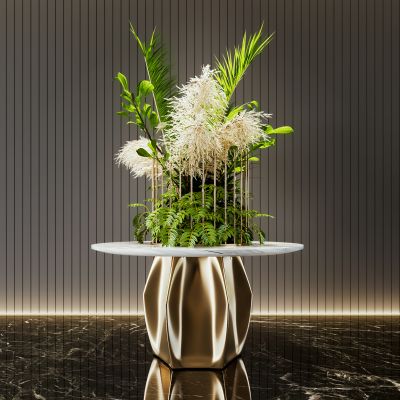 现代植物花卉摆台