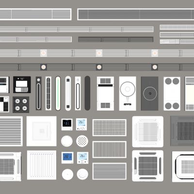 空调出风口 圆形出风口 中央空调 排气口 极窄出风口 排风口 排气扇