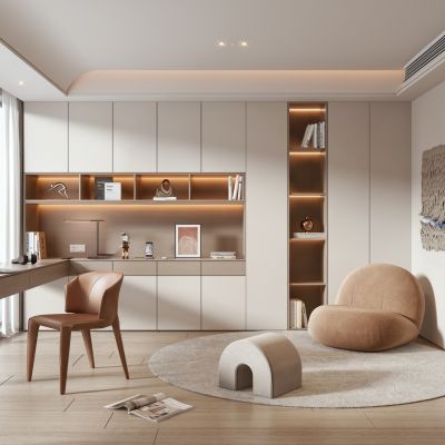 现代书房 学习房