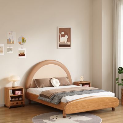 现代实木儿童床3D模型