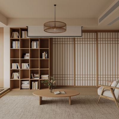 日式原木风客餐厅