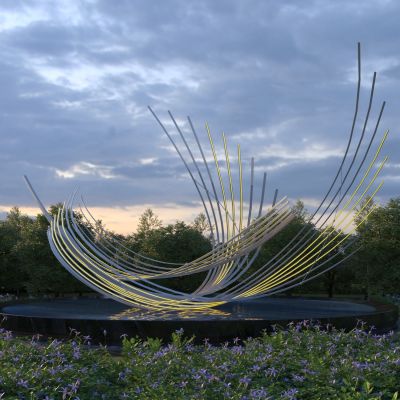 现代异形水景雕塑小品3D模型