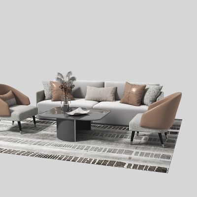 休闲沙发茶几组合