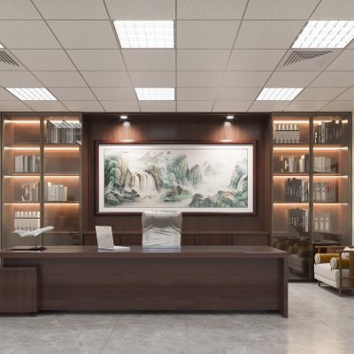 新中式董事长办公室