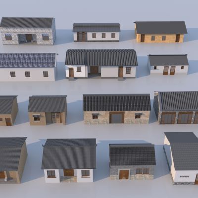 新中式乡村民居3D模型