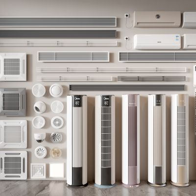 空调 立式空调 挂式空调 中央空调 出风口 圆形 极窄出风口