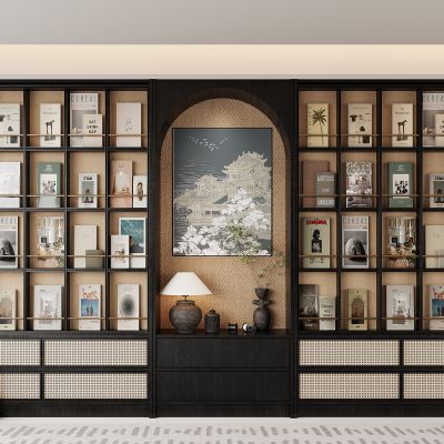 现代书柜 书籍 展示柜 开放式书柜
