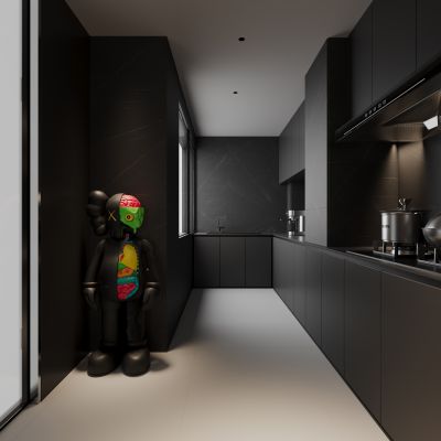 现代暗黑风客餐厅