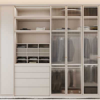 现代衣柜 开放式衣柜