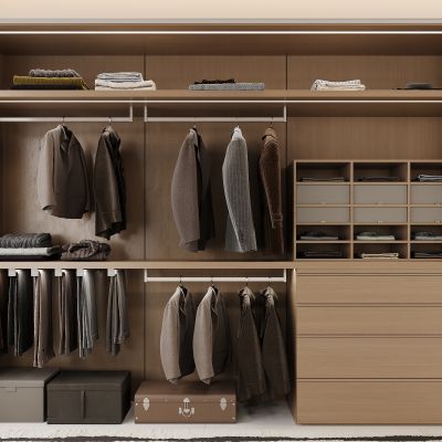 现代衣柜 开放式衣柜