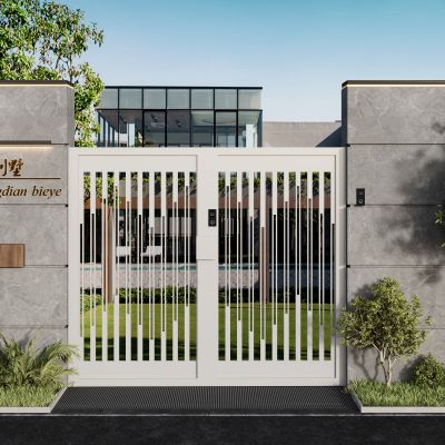现代庭院门 大门 花园门 入户门 铁艺门 铁门 别墅庭院门 双开门