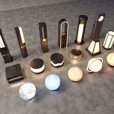 现代景观灯，现代户外灯，草坪灯，草地路灯，花园室外落地灯，庭院灯，创意景观灯