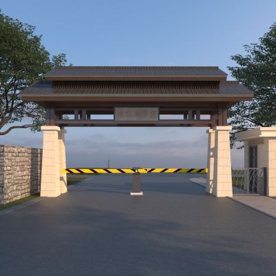 新中式牌坊牌楼3D模型