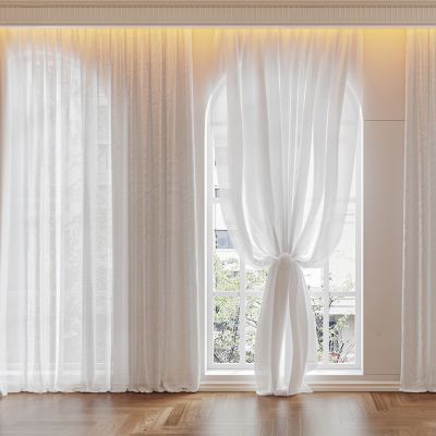 法式窗帘 窗纱3D模型