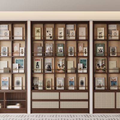 现代书柜 书籍 展示柜 开放式书柜
