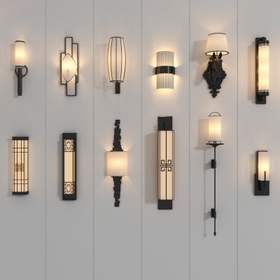 新中式壁灯组合