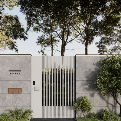 现代庭院门 大门 花园门 入户门 铁艺门 铁门 别墅庭院门