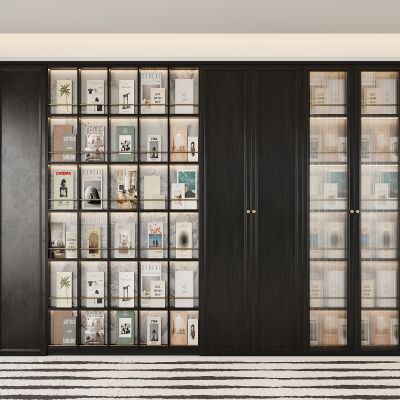 中古风书柜 书籍 展示柜 开放式书柜