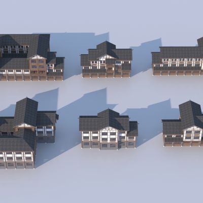 新中式商业建筑3D模型