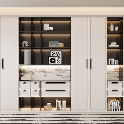 新中式书柜 书籍 展示柜 开放式书柜