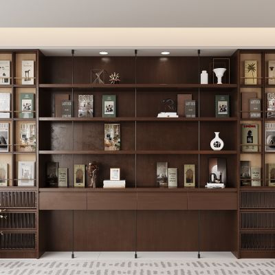 现代书柜 书籍 展示柜 开放式书柜