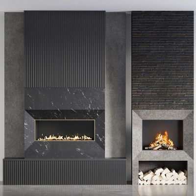 现代壁炉