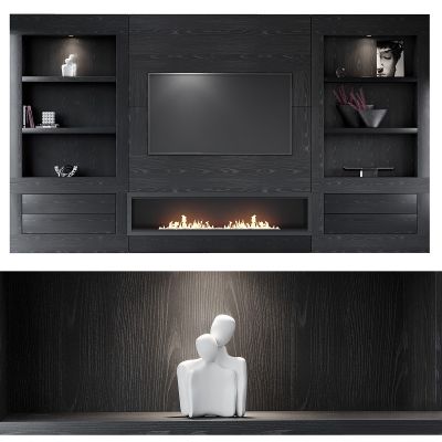 现代壁炉