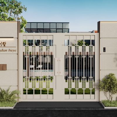 现代别墅大门 庭院门 铁门 大门
