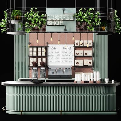 现代吧台,收银台